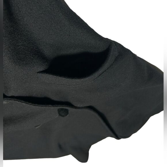 Vintage Basile Italian Wool Coat Long Black Coat Warm Winter Peacoat Two Button - Picture 7 of 11